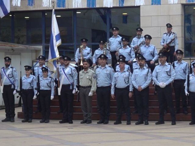 מתוך טקס ההשבעה (דוברות המשטרה)