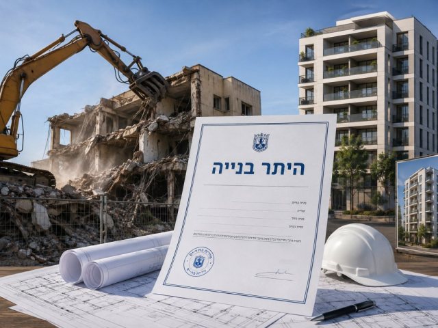 אילוסטרציה היתר בנייה התחדשות עירונית 