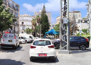 זירת האירוע בבת ים (דוברות זק״א)