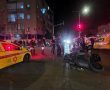 רוכב אופנוע שנפגע מרכב ברחוב יהודה הלוי בראשון לציון