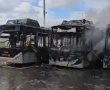 שריפת אוטובוסים במסוף חולון: המשטרה פתחה בחקירה