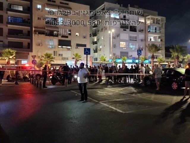 מזירת האירוע אמש.
