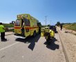  רוכב אופנוע נפגע מרכב בכביש 4 סמוך לצומת גן יבנה