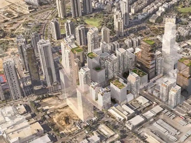 הדמיית תוכנית מטרו דרום–קוממיות בבת ים | הדמיה: HQ אדריכלים